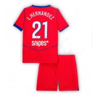 Paris Saint-Germain Lucas Hernandez #21 Tretí Detský futbalový dres 2025-26 Krátky Rukáv (+ trenírky)